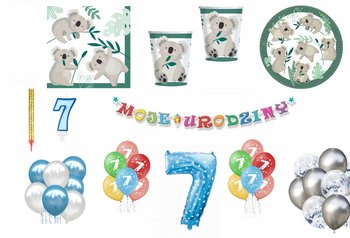 Zestaw Urodzinowy Miś Koala 7 Urodziny Balony - Inna marka