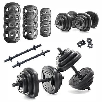 Zestaw V3 hantli 2x10kg hantle 12 talerzy 20kg - Pretorians