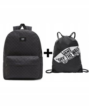 Zestaw Vans - Plecak OLD SKOOL CHECK VN000H4XBA5 Blk/Chrl+Worek VN000HECBLK - Vans