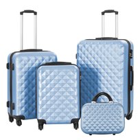 Zestaw Walizek Podróżnych Z Kosmetyczką W Kilku Kolorach-Stalowo Niebieski Timeless Tools