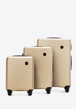 Zestaw walizek z ABS-u w ukośne paski - WITTCHEN