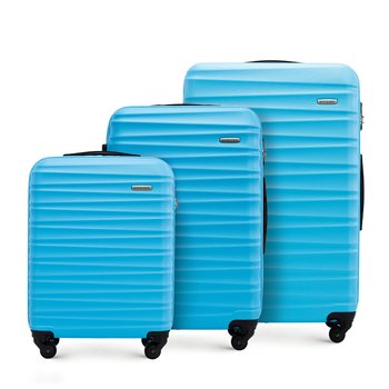 Zestaw walizek z ABS-u z żebrowaniem 56-3A-31S-70 - WITTCHEN