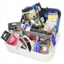 ZESTAW WEDKARSKI 180 AKCESORIÓW + SKRZYNKA PREZENT DLA WĘDKARZA