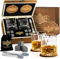 Zestaw Whisky Dla Mężczyzn Szklanki Do Picia Whisky Kamienie Etui Prezent Inna marka