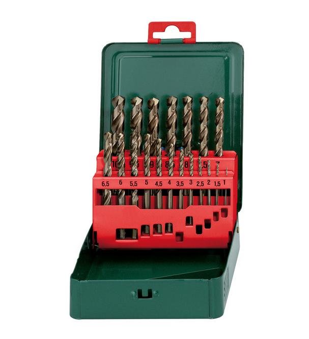 Zestaw wierteł do metalu METABO hss-co, 19 elementów 627157000