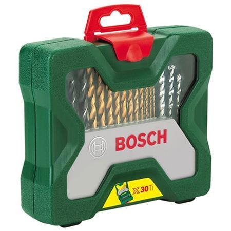 Zestaw wierteł + końcówki BOSCH x-line, 30 części 2607019324