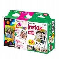 Zestaw wkładów Fujifilm Instax MINI Rainbow Candy Glossy 40 zdjęć