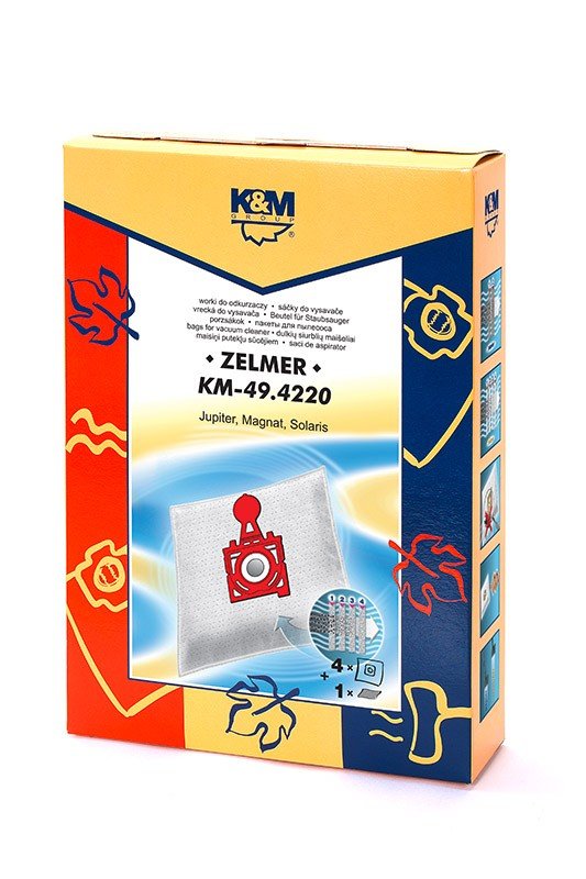Zestaw Worki do odkurzacza K&M 49.4220, 4 szt. + Filtr