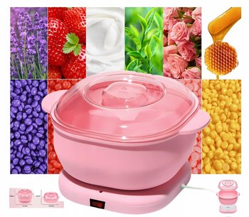 ZESTAW WOSK DO DEPILACJI PODGRZEWACZ wosku 6x WOSK TWARDY W GRANULKACH - Savineo