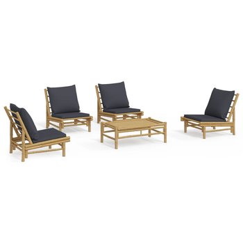 Zestaw wypoczynkowy bambusowy 4 krzesła + stolik,  / AAALOE - Zakito Home