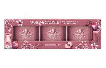 Zestaw Yankee Candle Sweet Plum Sake 3 świece mini - Yankee Candle