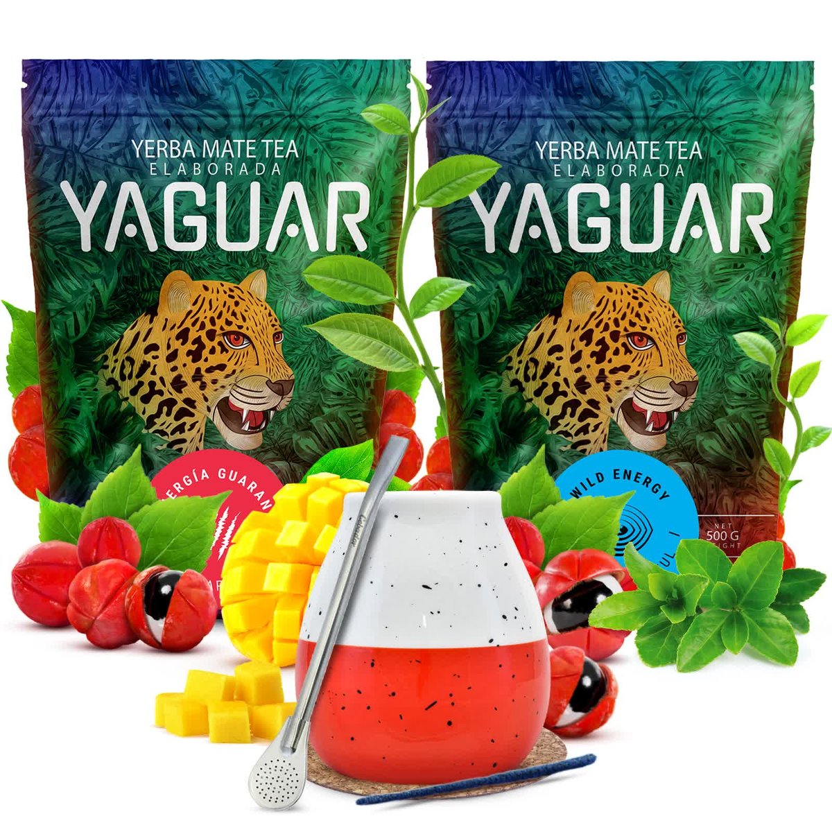 Zestaw Yerba Mate 2x500g Yaguar + Tykwa Toro - Yaguar | Sklep EMPIK.COM