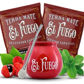 Zestaw Yerba Mate El Fuego NAJMOCNIEJSZA Energia - Yaguar