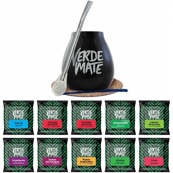 Zestaw Yerba Mate Green 500g Tykwa Bombilla 10x50g - Verde Mate | Sklep ...