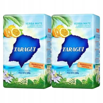 Zestaw Yerba Mate Taragui o Smaku Marakuja Tropical 1 kg (2 x 500 G) - Oranżada