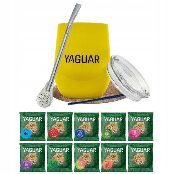 Zestaw Yerba Mate Yaguar 10x50g TermoLid - Yaguar | Sklep EMPIK.COM