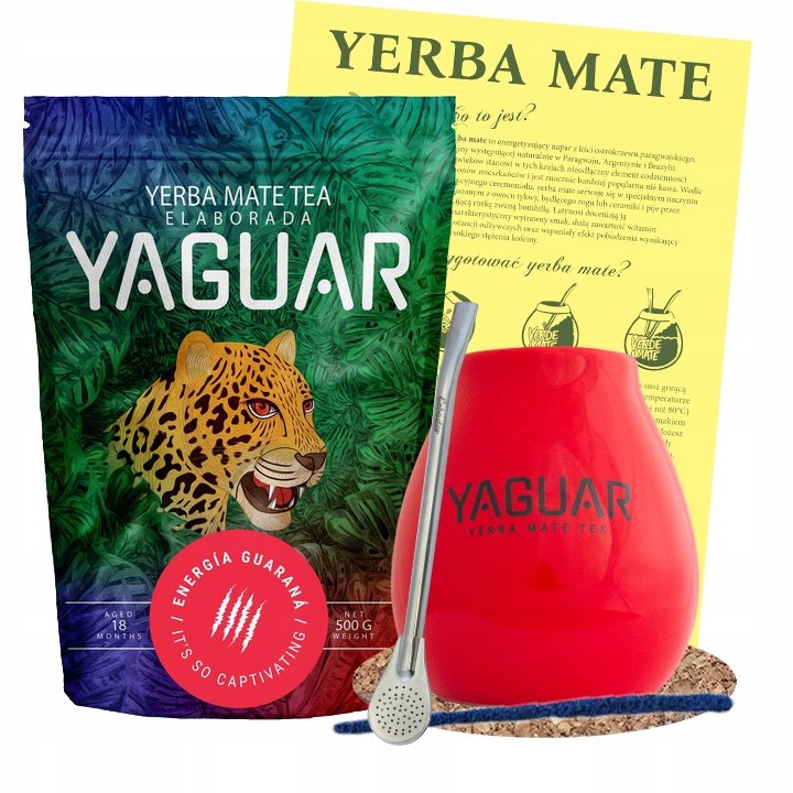 Zestaw Yerba Mate Yaguar Energia 500g + Akcesoria - Yaguar | Sklep ...