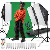 Zestaw Z Tłem Studiopro™ Lampy Softbox 14X125 Led