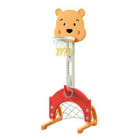 Zestaw zabawowy dla dzieci 4 w 1 z regulacją wysokości, koszykówka