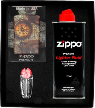 Zestaw Zapalniczka ZIPPO COMPASS Prezentowy No1 - Zippo