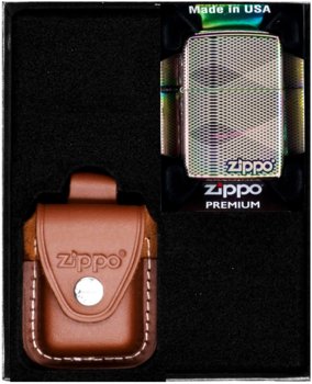 Zestaw Zapalniczka ZIPPO ILLUSION LINE PATTERN DESIGN Prezentowy No2 - Zippo