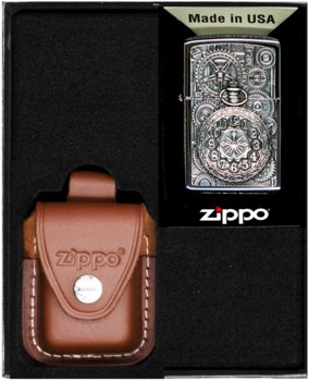 Zestaw Zapalniczka ZIPPO POCKET WATCH Prezentowy No4 - Zippo