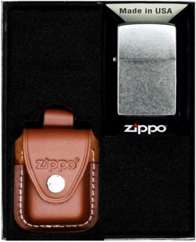 Zestaw Zapalniczka ZIPPO STREET CHROME Prezentowy No4 - Zippo