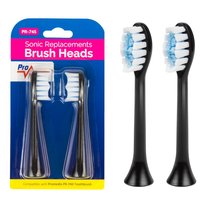 Zestaw zapasowych szczoteczek do PR-740 B Promedix, 2 szt, czarny. PR-745 B ProMedix