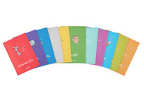 Zestaw zeszytów przedmiotowych A5, ECO PP, w kratkę i w linię 60 kartek, Herlitz, 10 sztuk