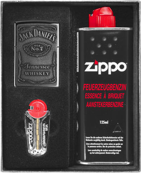 Zestaw ZIPPO JACK DANIELS CHROME LABEL prezentowy - Zippo