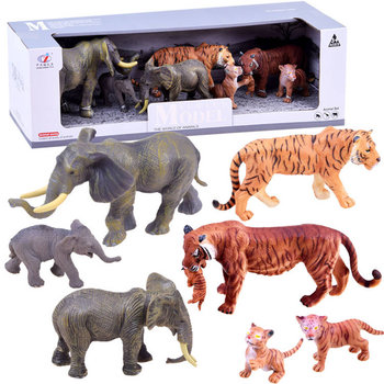 Zestaw zwierząt SAFARI figurki słoń tygrys ZA2987 - Inna marka