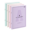 Zeszyt A5, Academy Pastel, w kratke 60 kartek, Interdruk - Academy