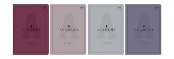 Zeszyt A5, Academy Pastel, w linię 32 kartki, Interdruk - Academy