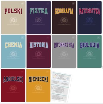 Zeszyt A5, Interdruk, w kratkę/w linie, 60 kartek, Hybrid, 10 sztuk - Interdruk