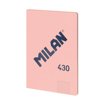 Zeszyt notes klejony A4 MILAN w kratkę, 48 kartek, seria 1918, różowy - Milan