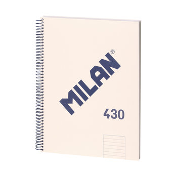 Zeszyt notes na spirali A4 MILAN w linie, 80 kartek, seria 1918, beżowy - Milan