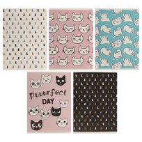 Zeszyt, Purrrfect School, W Kratkę, Różnokolorowy, 32 Kartki