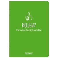 Zeszyt tematyczny Bioligia A5 Herlitz w kratkę 60 kartek okładka soft touch Herlitz