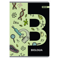 Zeszyt Tematyczny, Biologia W Formacie A5, 60 Kartek W Kratkę, Metalizowany