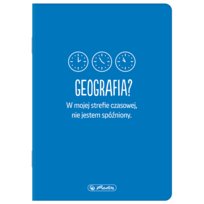 Zeszyt tematyczny Geografia A5 Herlitz w kratkę 60 kartek okładka soft touch Herlitz