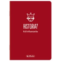 Zeszyt tematyczny Historia A5 Herlitz, w kratkę, 60 kartek, okładka Soft Touch Herlitz
