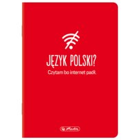 Zeszyt tematyczny Język Polski A5 Herlitz w linie 60 kartek okładka soft touch Herlitz