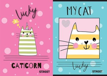 Zeszyt w kratkę, My Cat, A5, 10 sztuk, mix wzorów - Eurocom