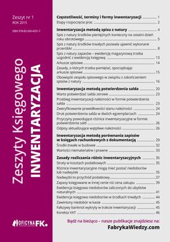 Zeszyty Księgowego nr 1. Inwentaryzacja - Trzpioła Katarzyna