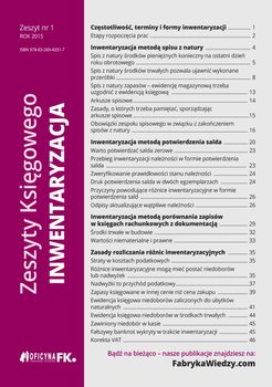 Zeszyty księgowego. Nr 1. Inwentaryzacja - Trzpioła Katarzyna