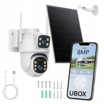 Zewnętrzna Kamera Solarna Premium 4g 2k Ptz – Podwójny Obiektyw Ip66 8mp