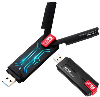 Zewnętrzna Karta Sieciowa WI-FI Adapter USB WiFi 6 AX 1800Mbps 2,4GHz 5GHz - Reagle