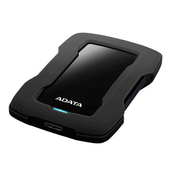 Zewnętrzny dysk twardy HDD ADATA Durable Lite HD330 AHD330-1TU31-CBK, 2.5”, 1 TB, USB 3.1 - Adata