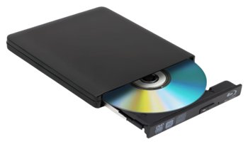 Zewnętrzny napęd Blu-ray DVD 4K 3D USB 3.0 BD/CD/DVD do Windows//Mac OS/Linux - Tradebit