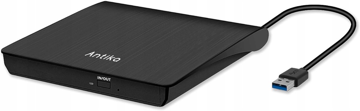 ZEWNĘTRZNY NAPĘD CD DVD DO KOMPUTERA LAPTOPA KABEL USB 3.0 ANTIKA ...
